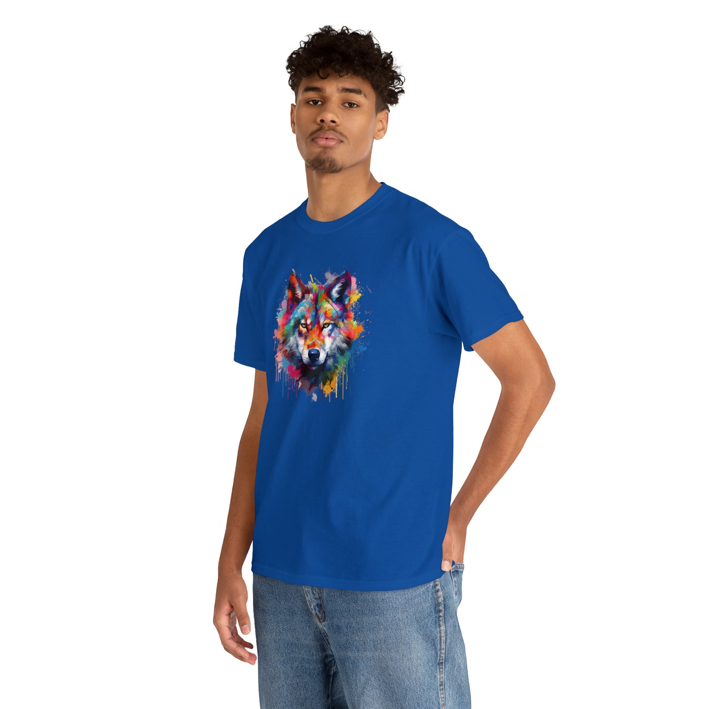 Wolf Abstract Unisex Heavy Cotton Tee