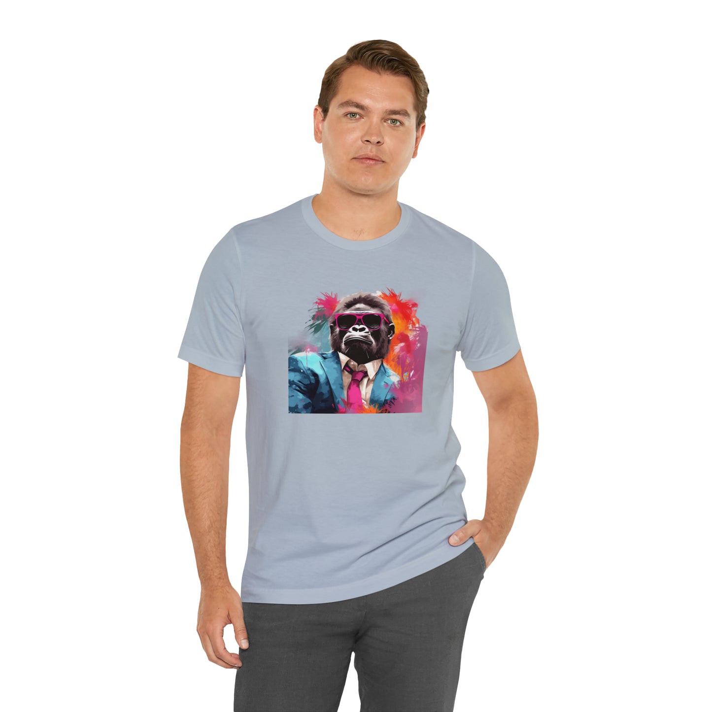 Miami Vice Gorilla - Unisex Jersey Short Sleeve Tee