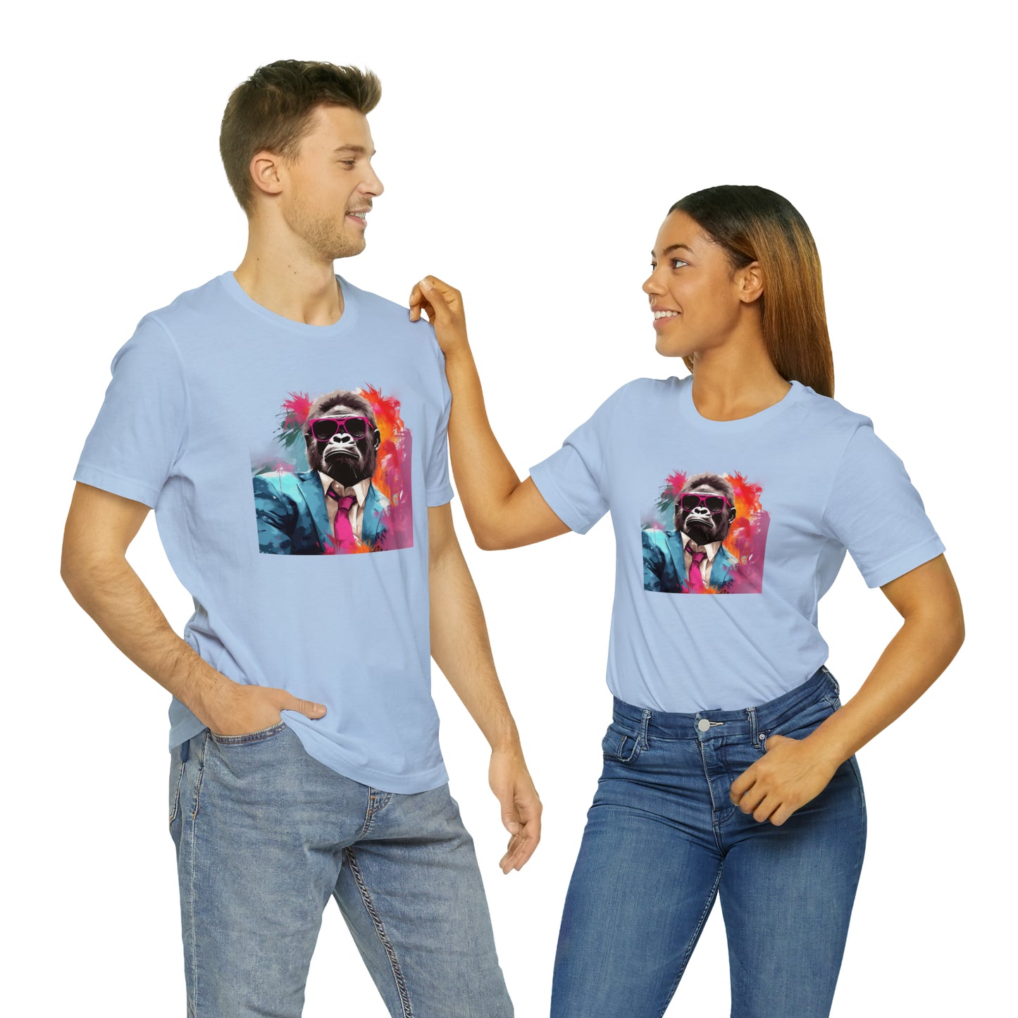 Miami Vice Gorilla - Unisex Jersey Short Sleeve Tee