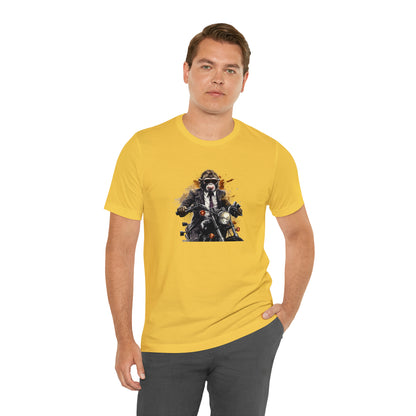 Monkey in Suit: The Gun-Toting Biker Tee