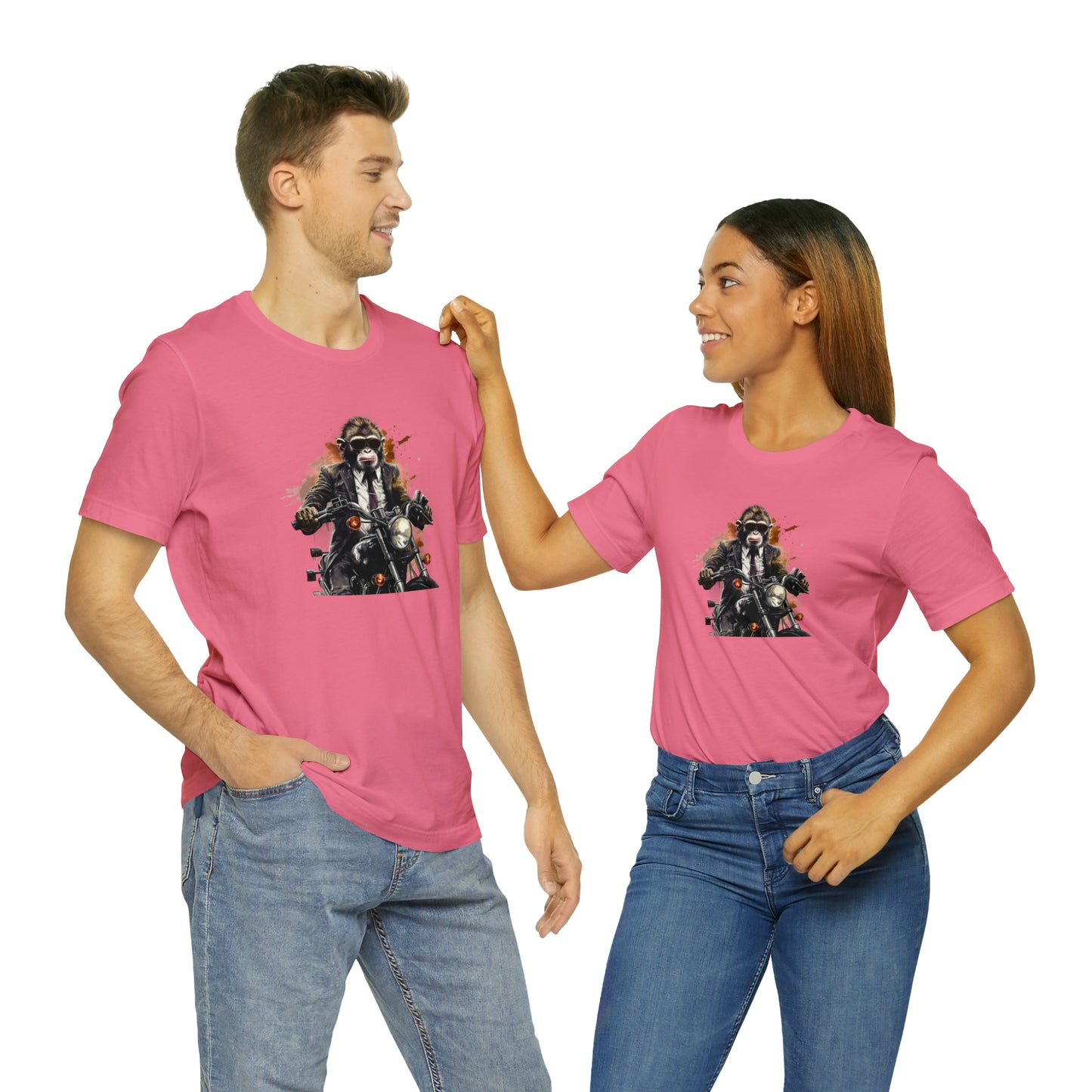 Monkey in Suit: The Gun-Toting Biker Tee