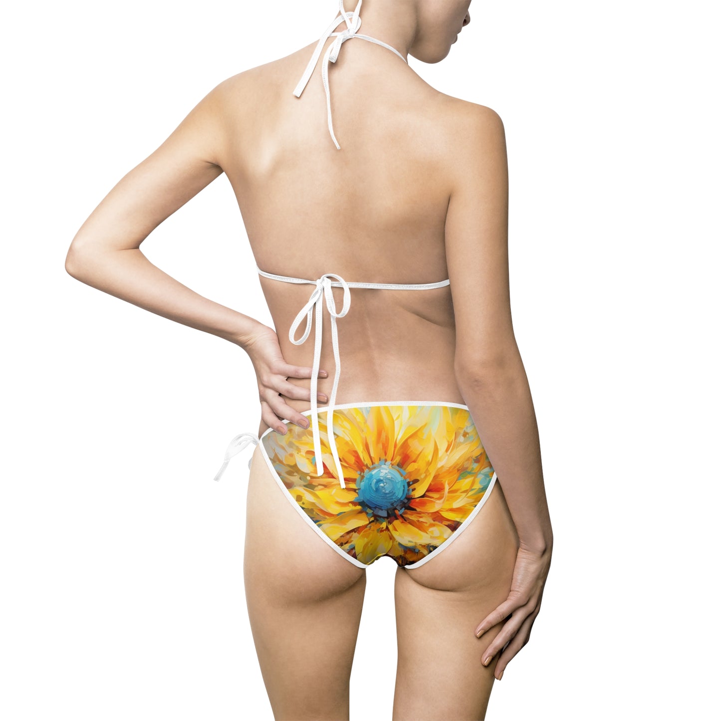 Abstract Sunflower Women's Bikini Swimsuit