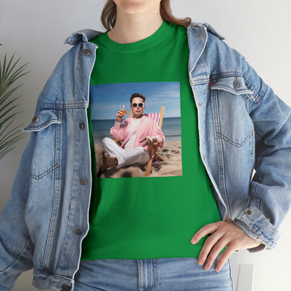 Elon Musk Beach Vibes Unisex Heavy Cotton Tee