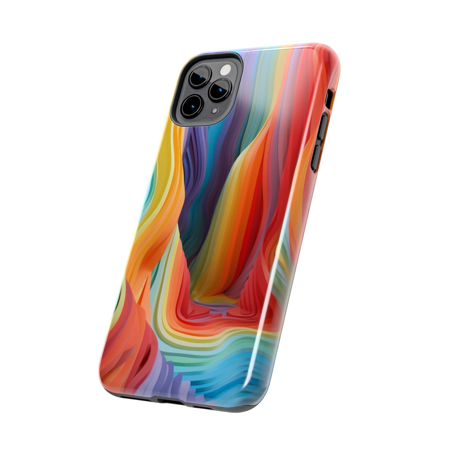 Rainbow Stripes Tough Phone Case