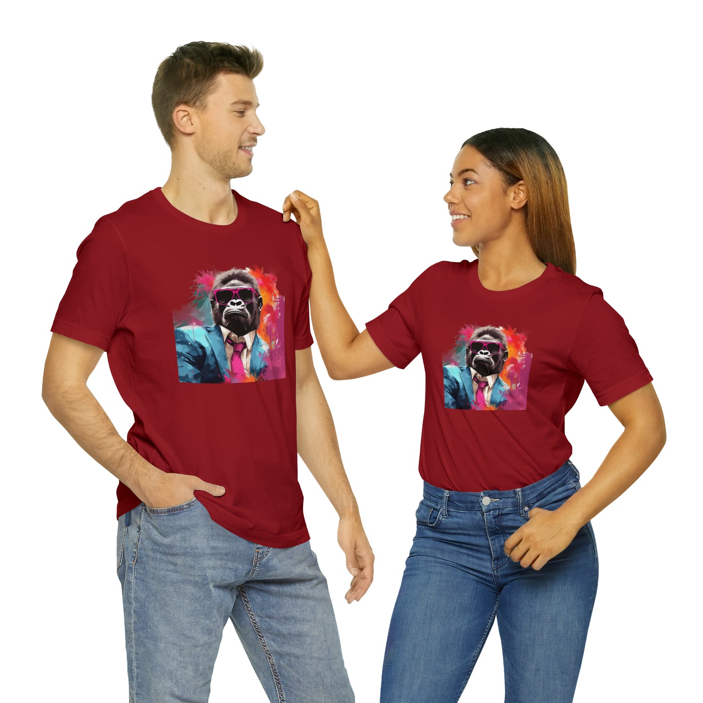 Miami Vice Gorilla - Unisex Jersey Short Sleeve Tee