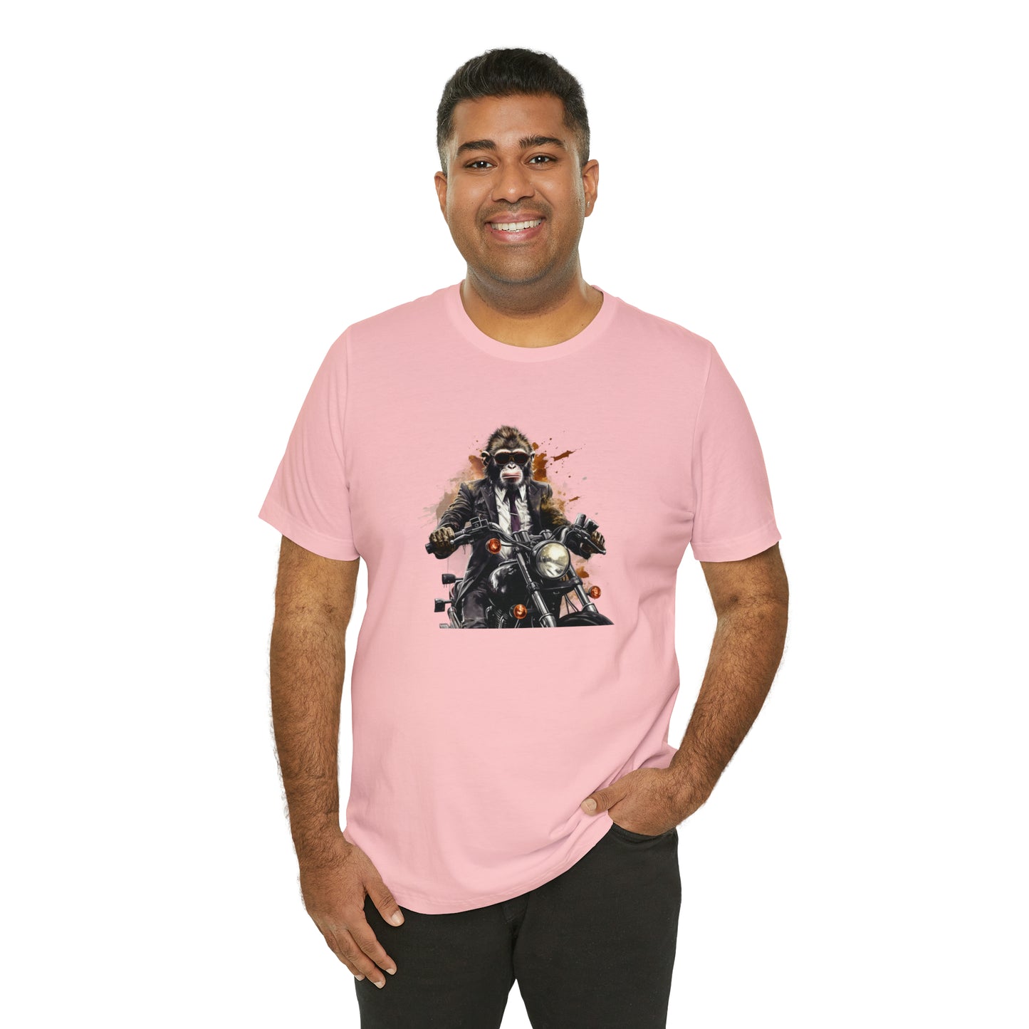 Monkey in Suit: The Gun-Toting Biker Tee