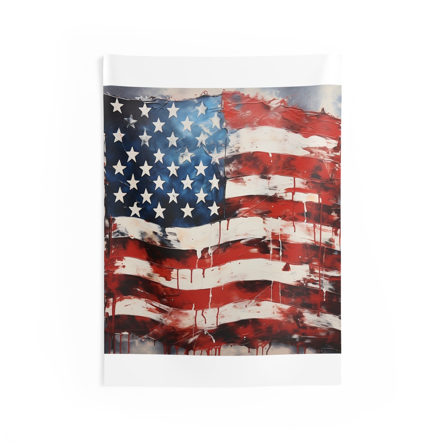 USA Flag Indoor Wall Tapestry - Patriotic Home Decor