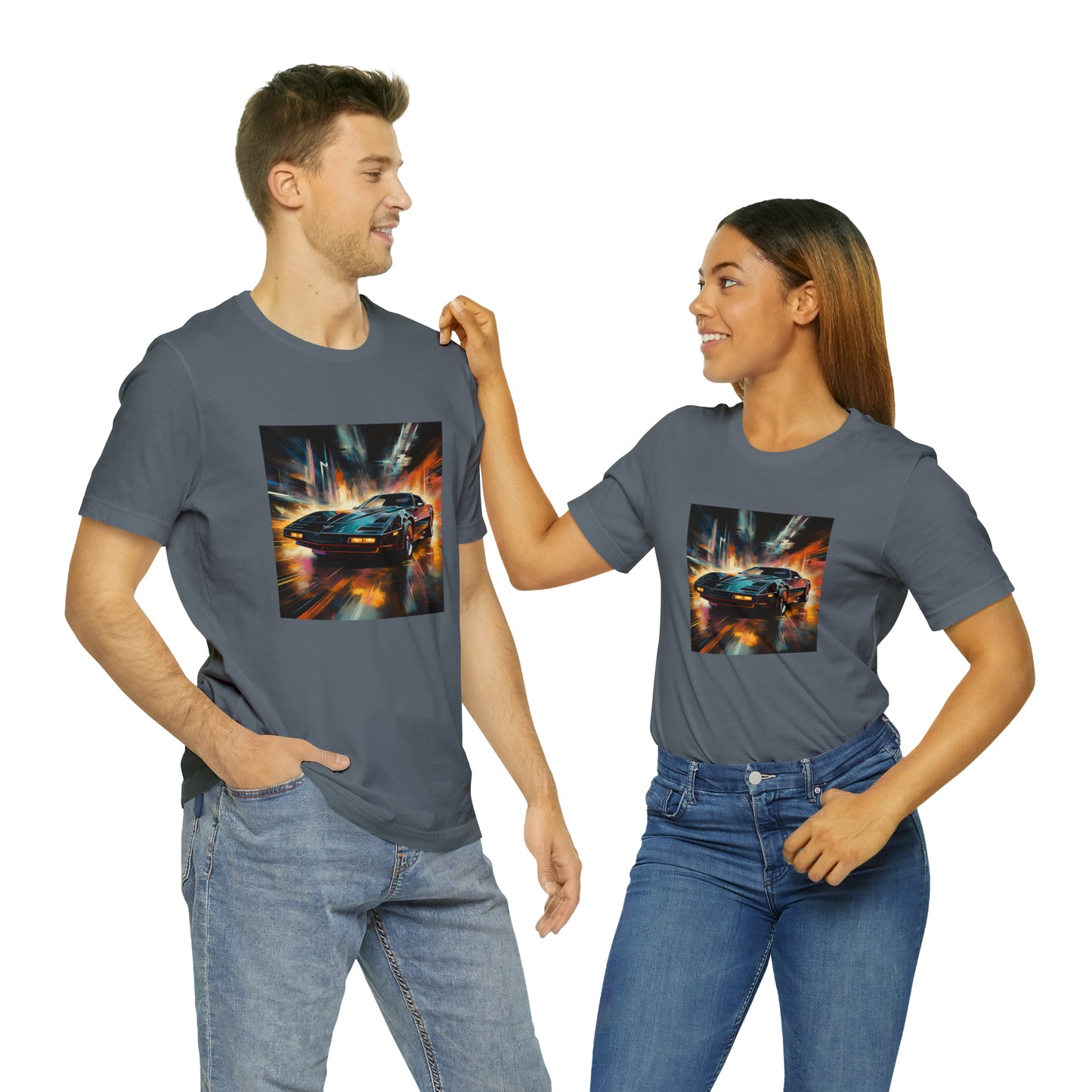 Knight Rider Abstract Unisex Jersey Short Sleeve Tee