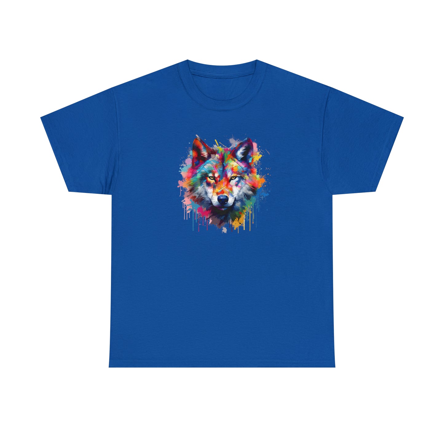 Wolf Abstract Unisex Heavy Cotton Tee