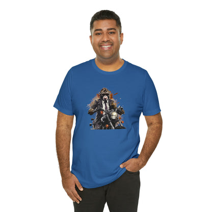 Monkey in Suit: The Gun-Toting Biker Tee