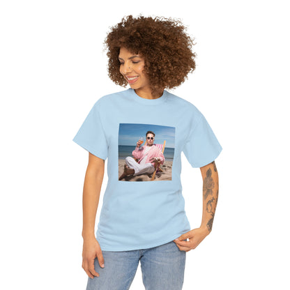 Elon Musk Beach Vibes Unisex Heavy Cotton Tee