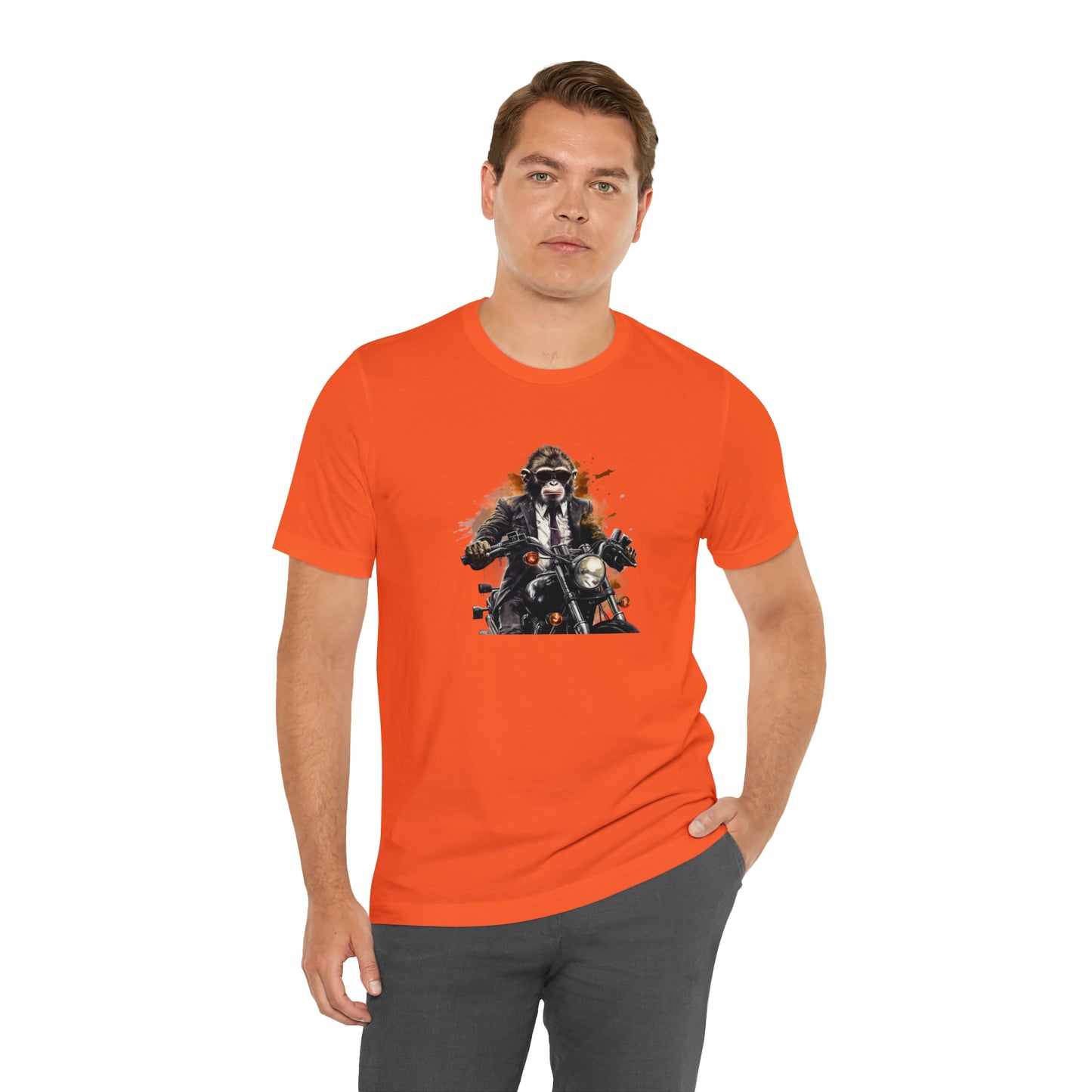 Monkey in Suit: The Gun-Toting Biker Tee