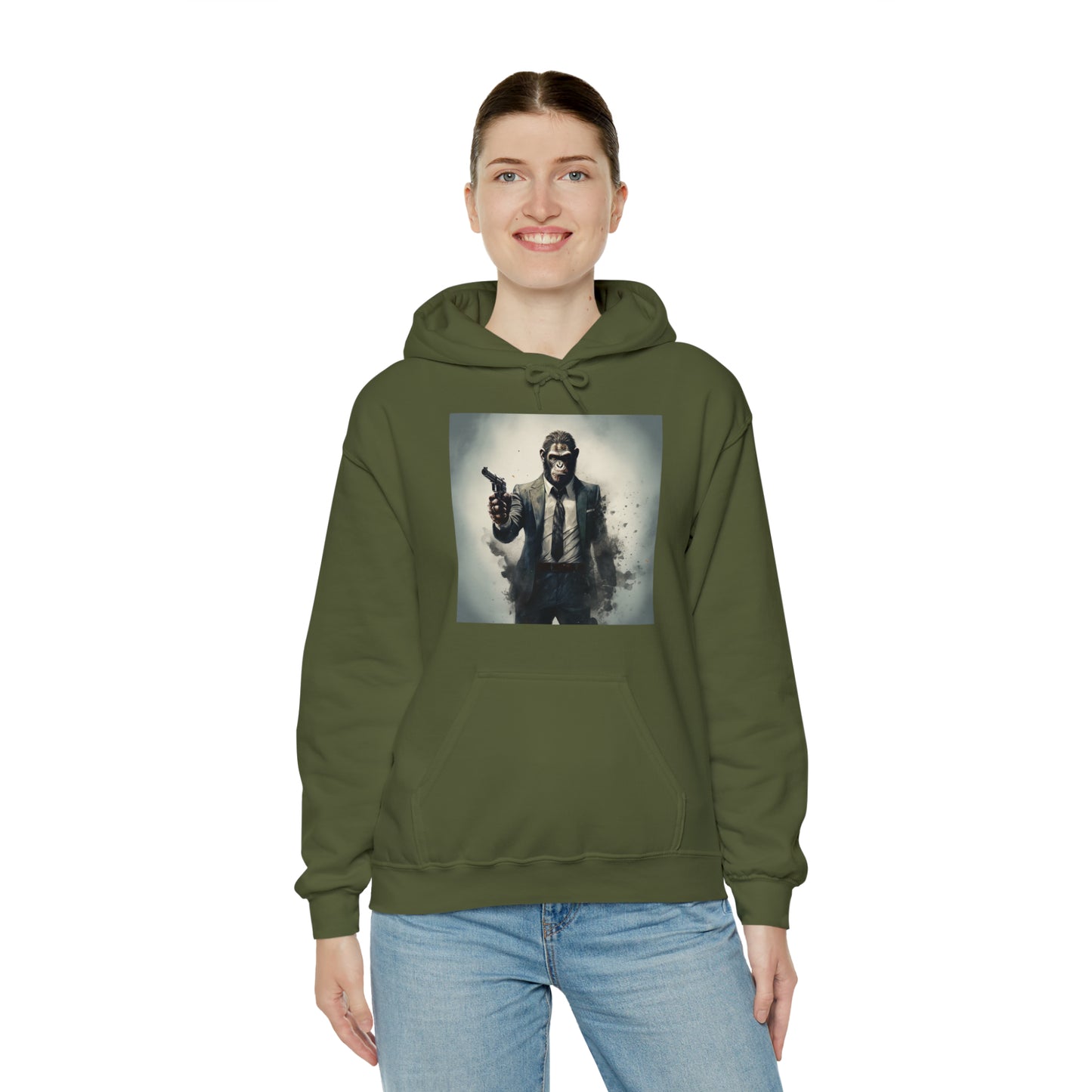 Unisex Heavy Blend™ Hooded Sweatshirt - Suited Monkey