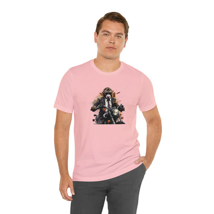 Monkey in Suit: The Gun-Toting Biker Tee