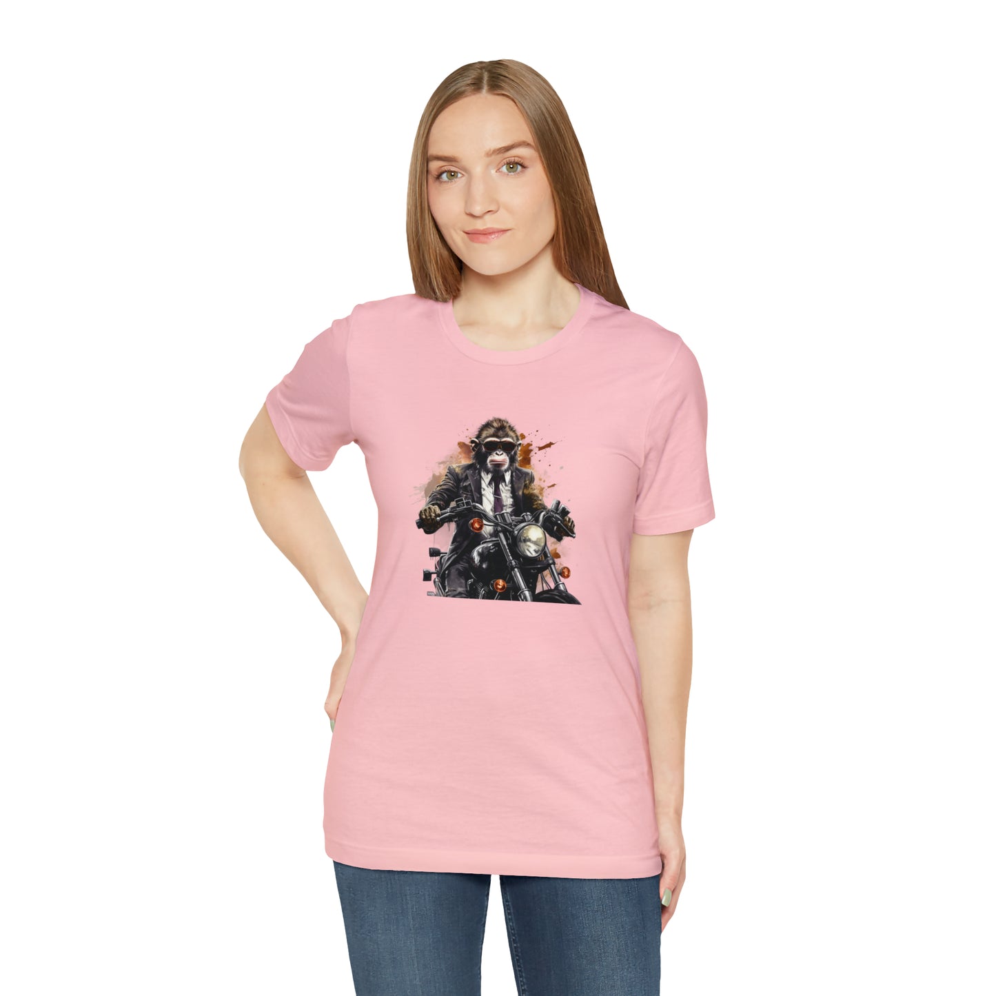 Monkey in Suit: The Gun-Toting Biker Tee