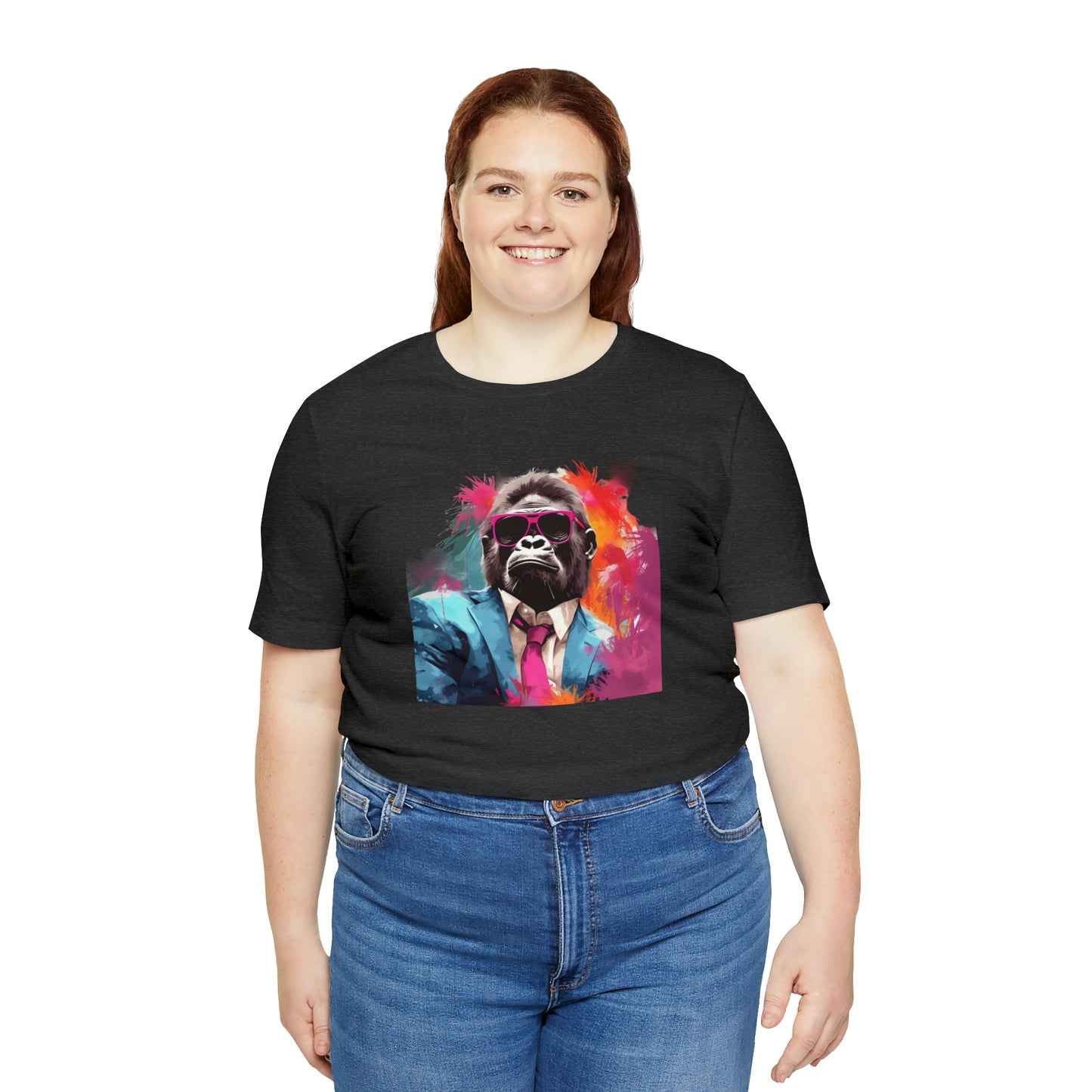 Miami Vice Gorilla - Unisex Jersey Short Sleeve Tee