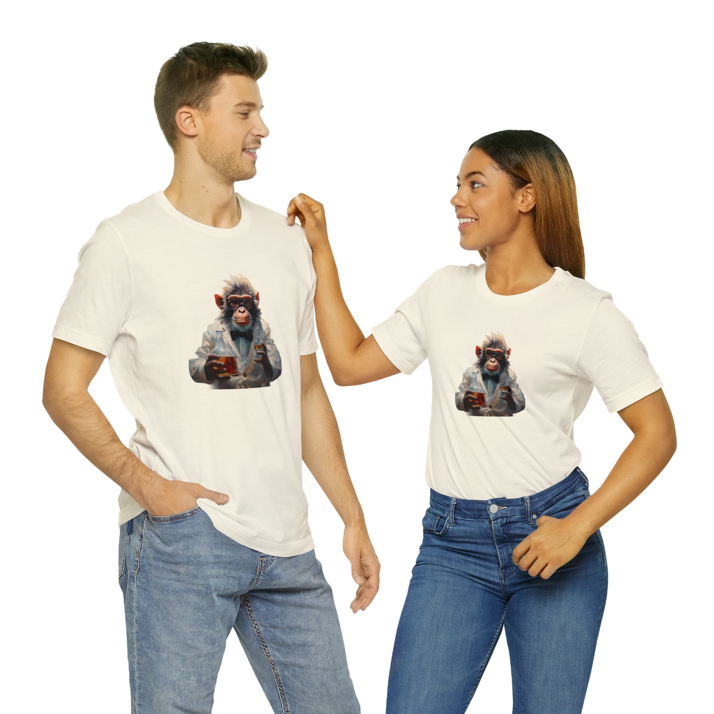 Monkey Scientist Unisex Jersey Short Sleeve Tee