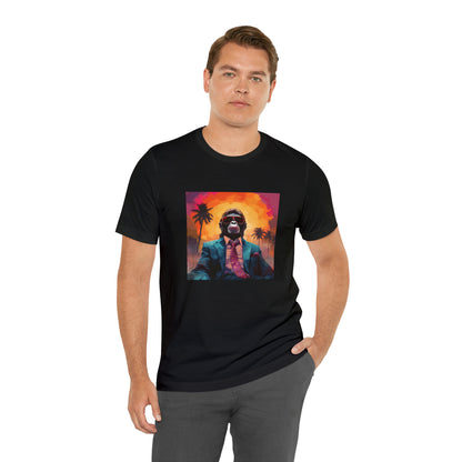 Miami Sunset Monkey Unisex Jersey Tee