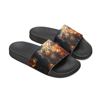 Men's PU Slide Sandals - Kittens