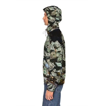 Men's Money Print Full-Zip Hoodie