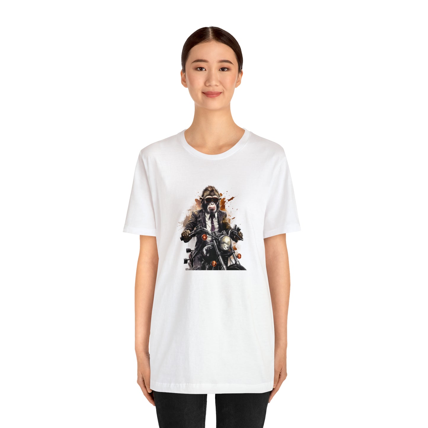 Monkey in Suit: The Gun-Toting Biker Tee