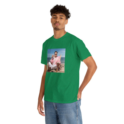 Elon Musk Beach Vibes Unisex Heavy Cotton Tee