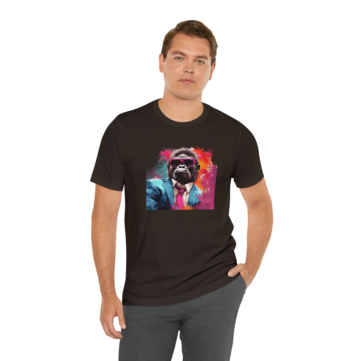 Miami Vice Gorilla - Unisex Jersey Short Sleeve Tee