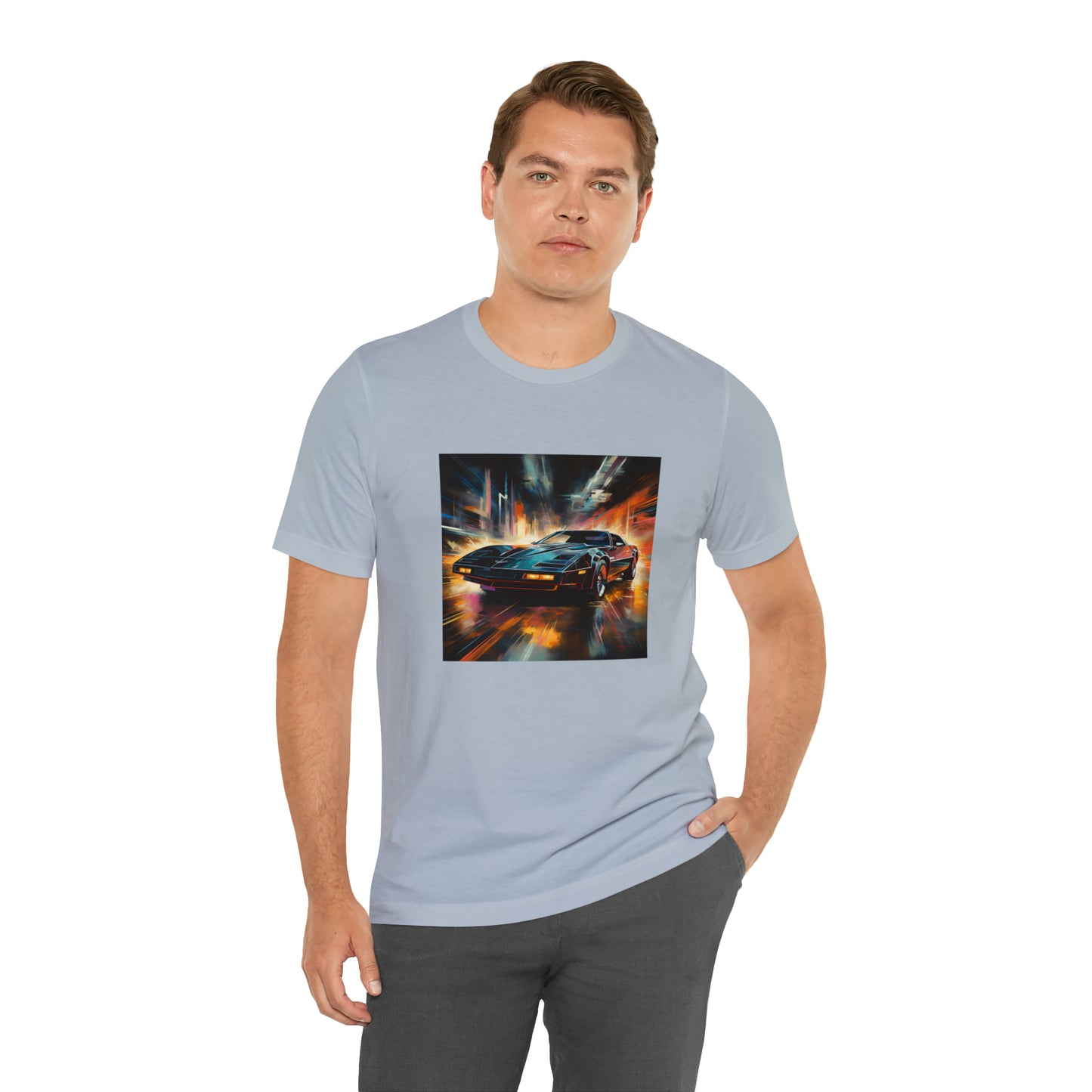 Knight Rider Abstract Unisex Jersey Short Sleeve Tee