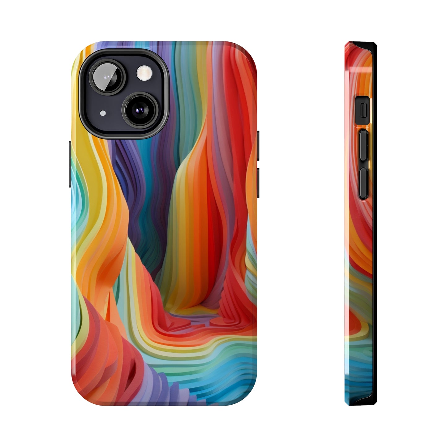 Rainbow Stripes Tough Phone Case