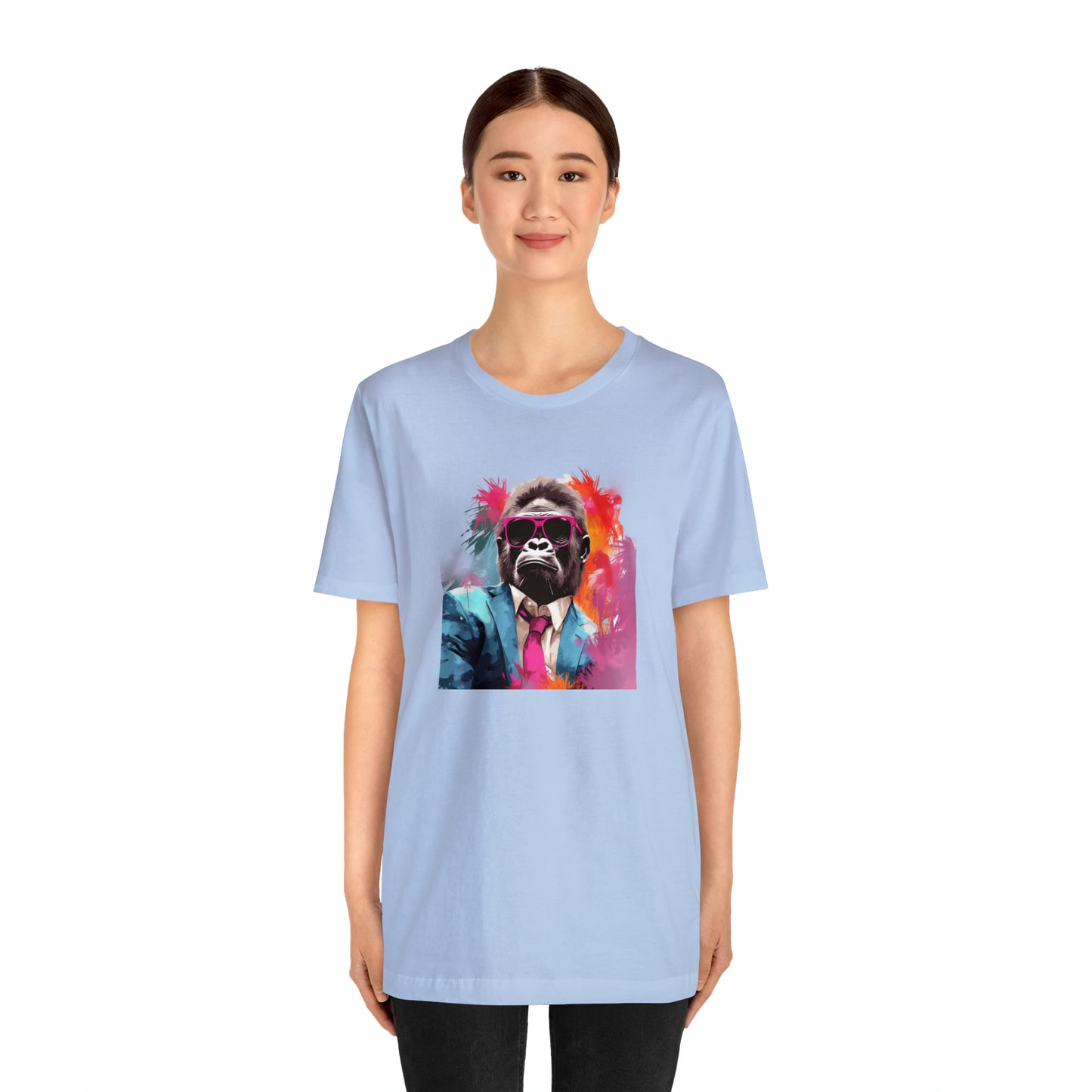 Miami Vice Gorilla - Unisex Jersey Short Sleeve Tee