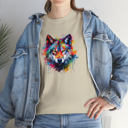 Wolf Abstract Unisex Heavy Cotton Tee