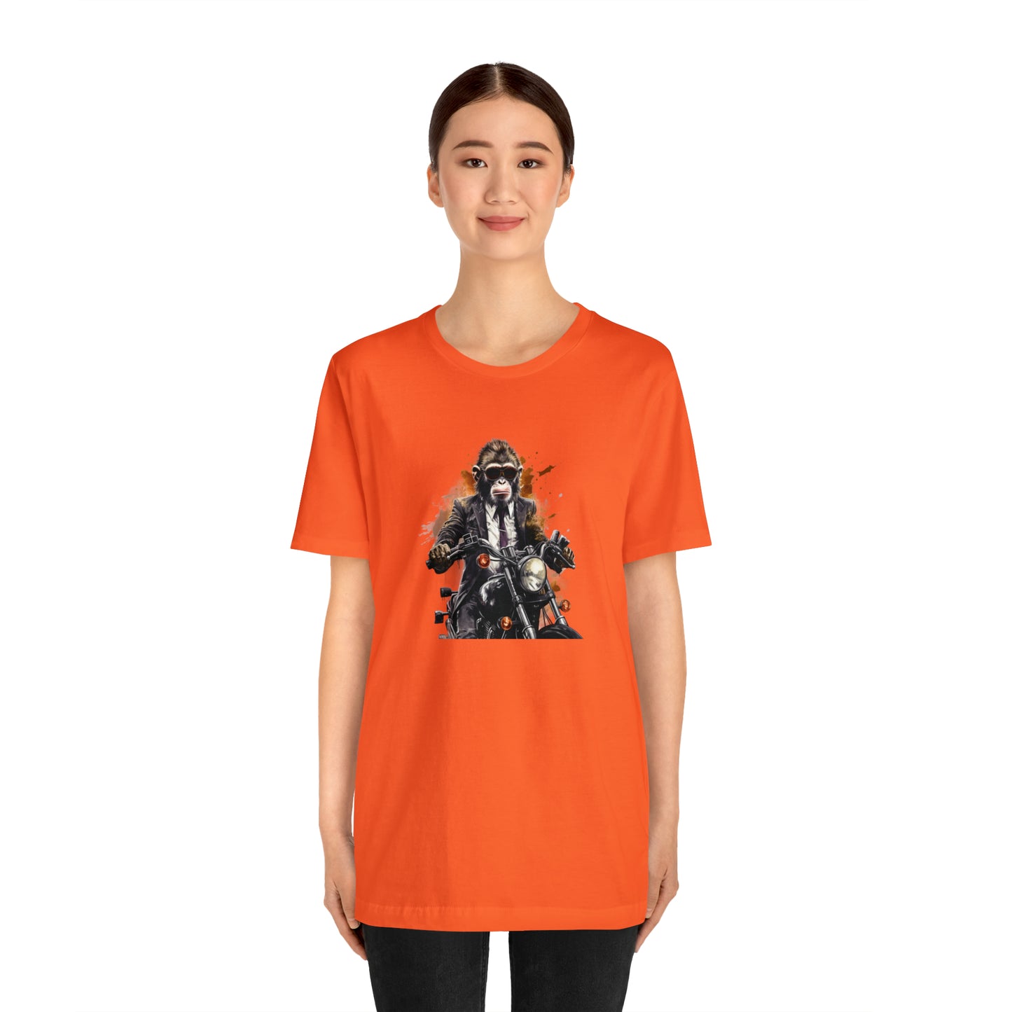 Monkey in Suit: The Gun-Toting Biker Tee