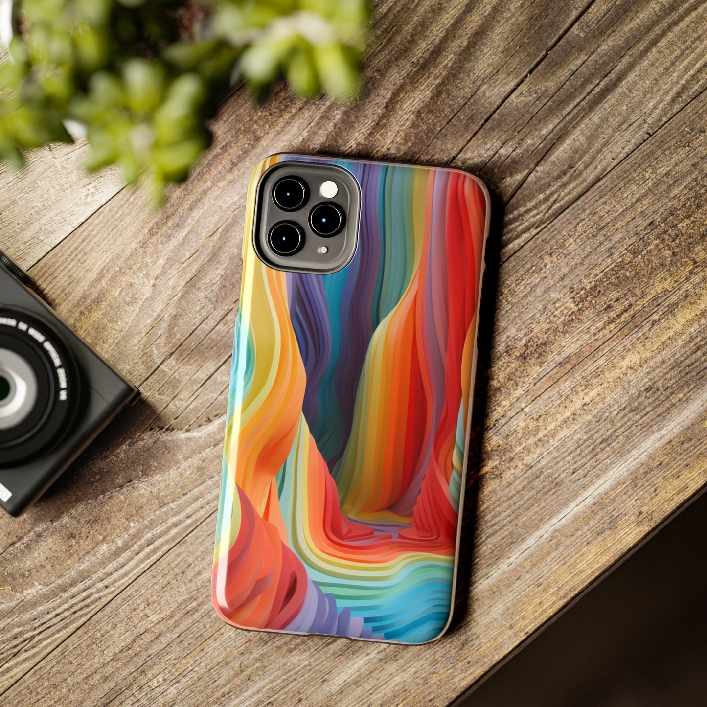 Rainbow Stripes Tough Phone Case