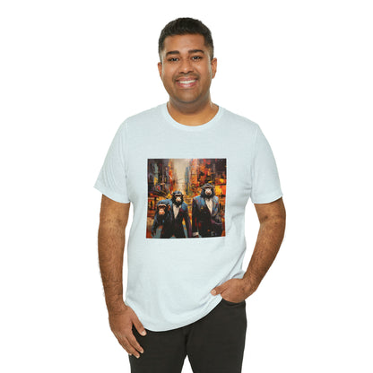 Apes in the City - Abstract Unisex Jersey Short Sleeve Tee