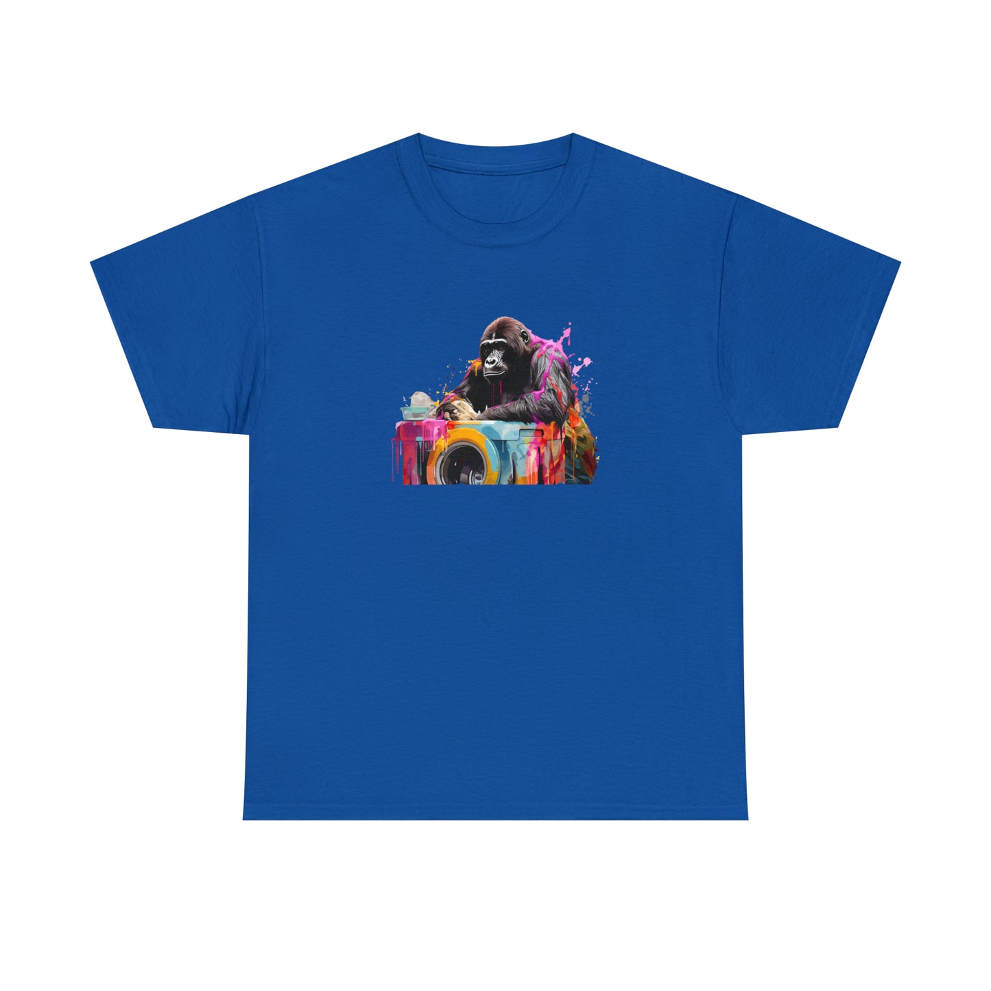 Gorilla Doing Laundry Unisex Heavy Cotton Tee