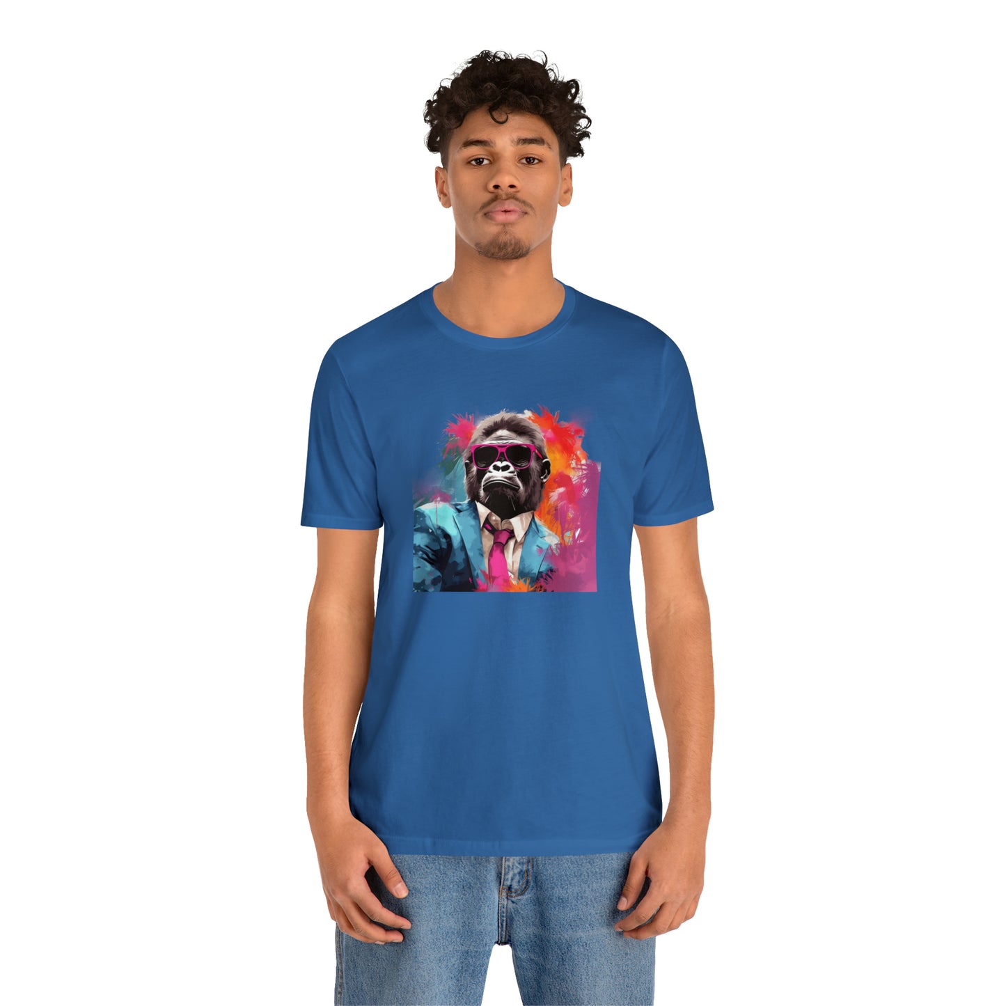 Miami Vice Gorilla - Unisex Jersey Short Sleeve Tee