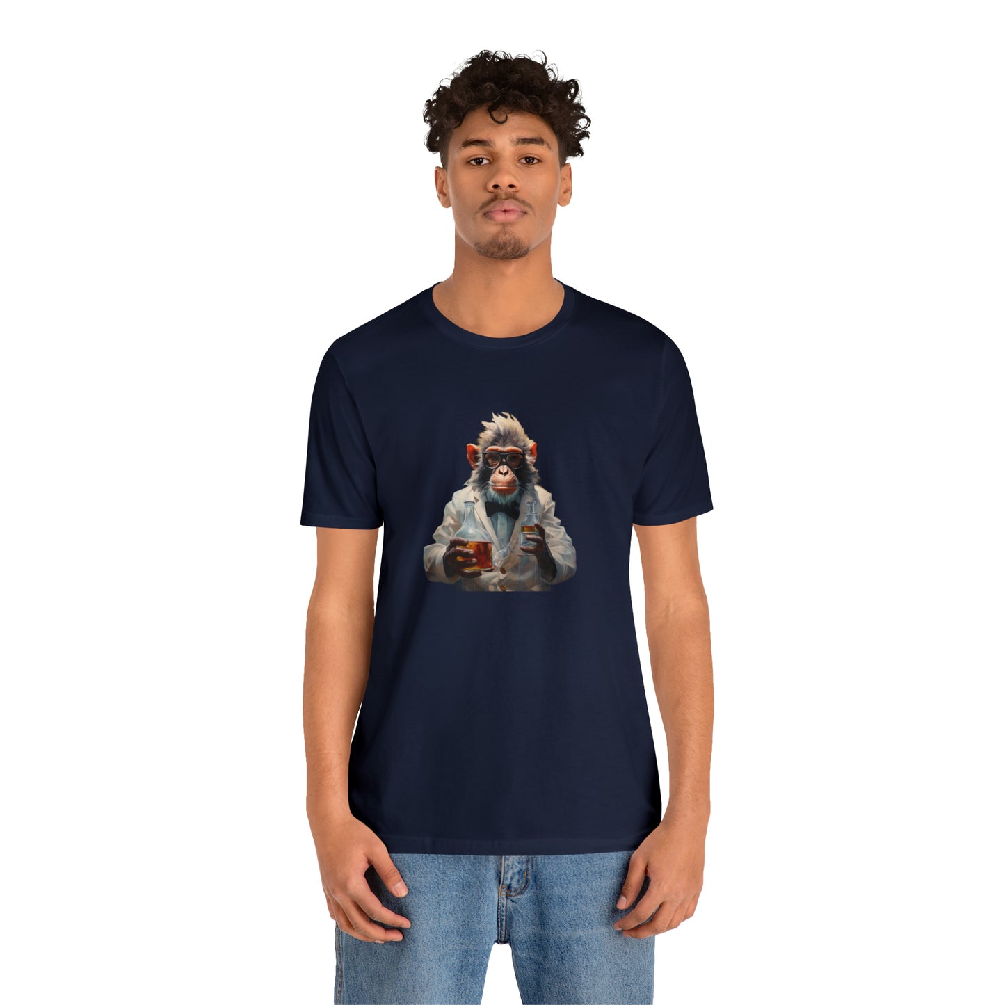 Monkey Scientist Unisex Jersey Short Sleeve Tee