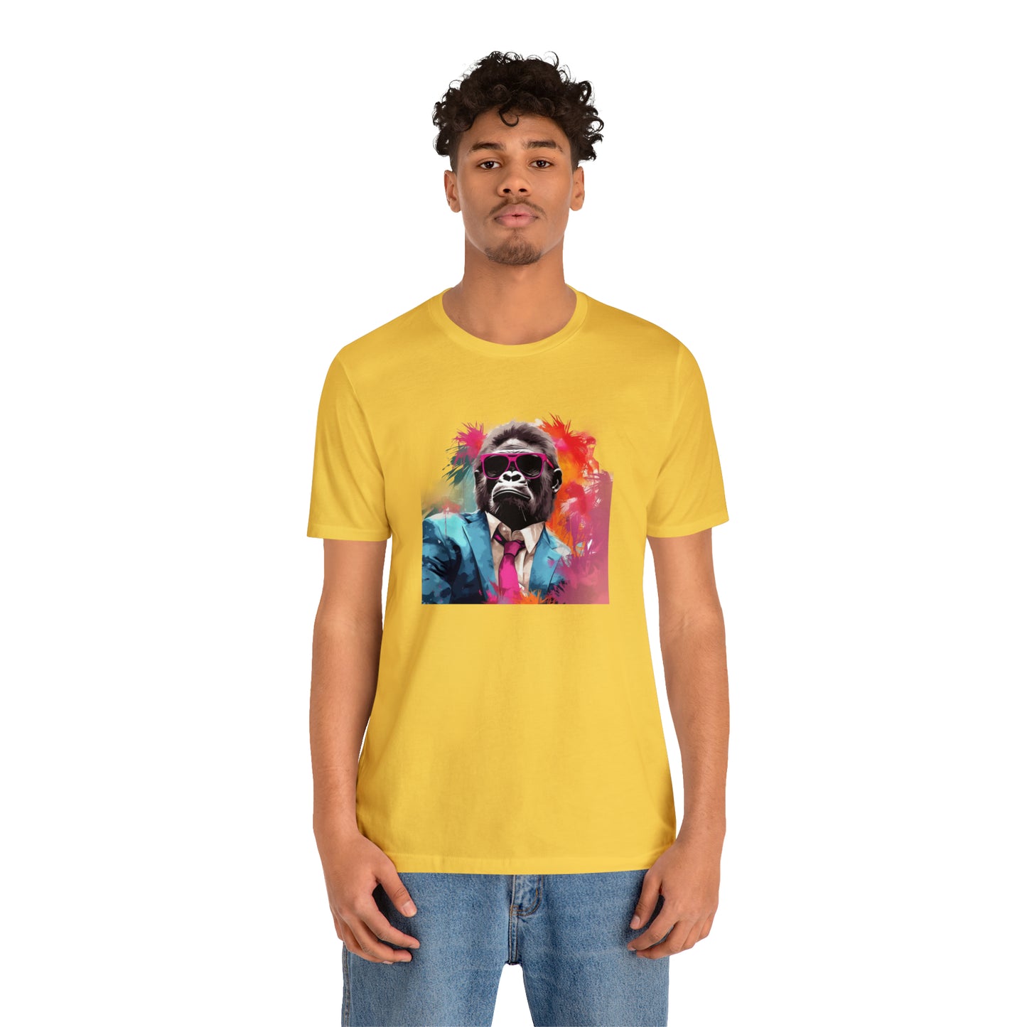 Miami Vice Gorilla - Unisex Jersey Short Sleeve Tee