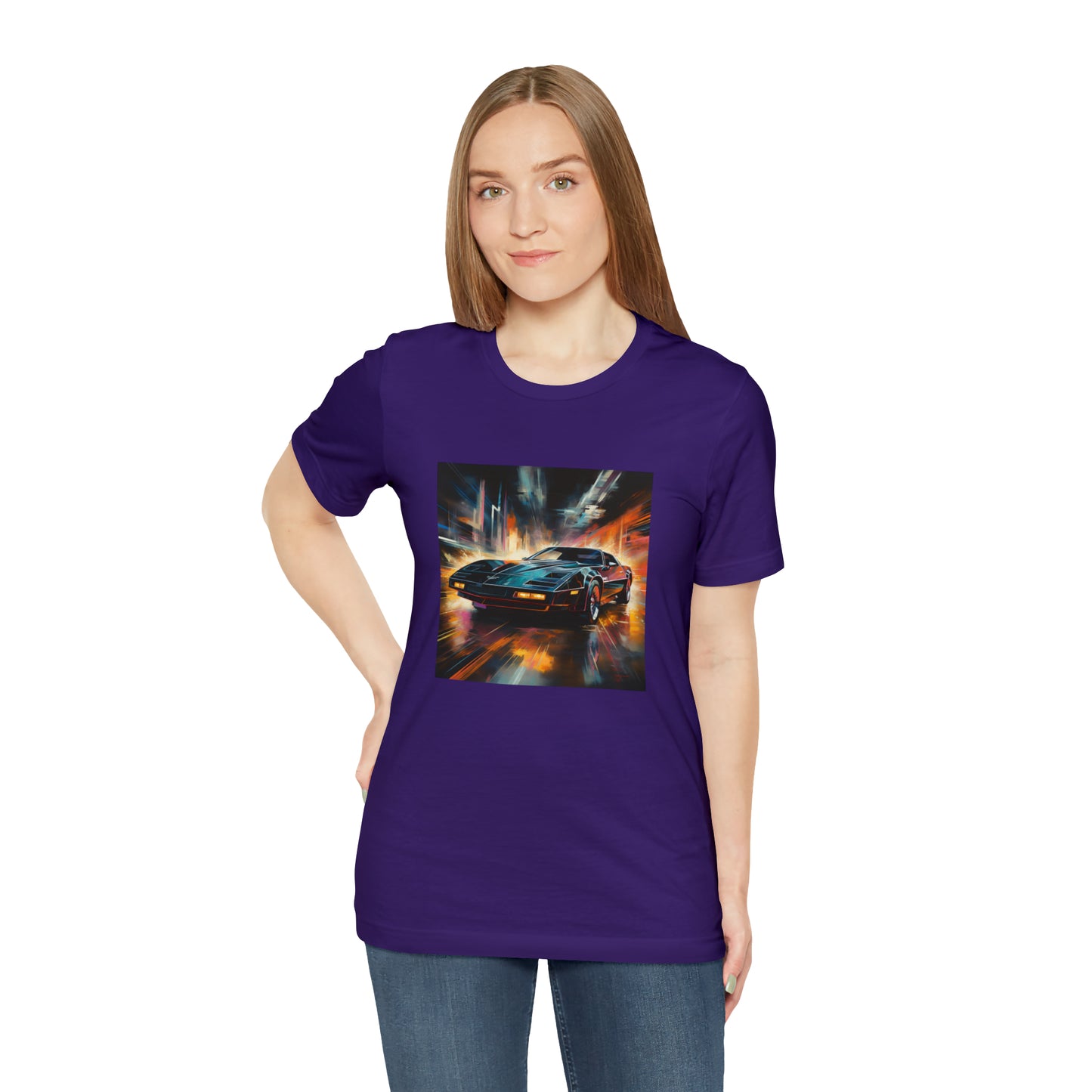 Knight Rider Abstract Unisex Jersey Short Sleeve Tee