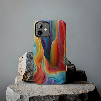 Rainbow Stripes Tough Phone Case