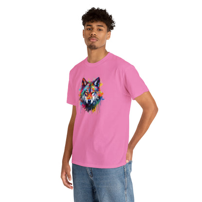 Wolf Abstract Unisex Heavy Cotton Tee