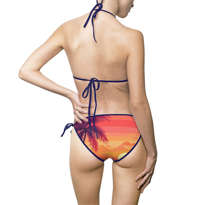 Tropical Sunset Women's Bikini Swimsuit