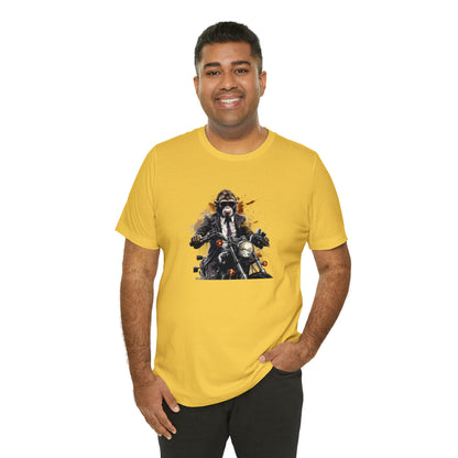 Monkey in Suit: The Gun-Toting Biker Tee