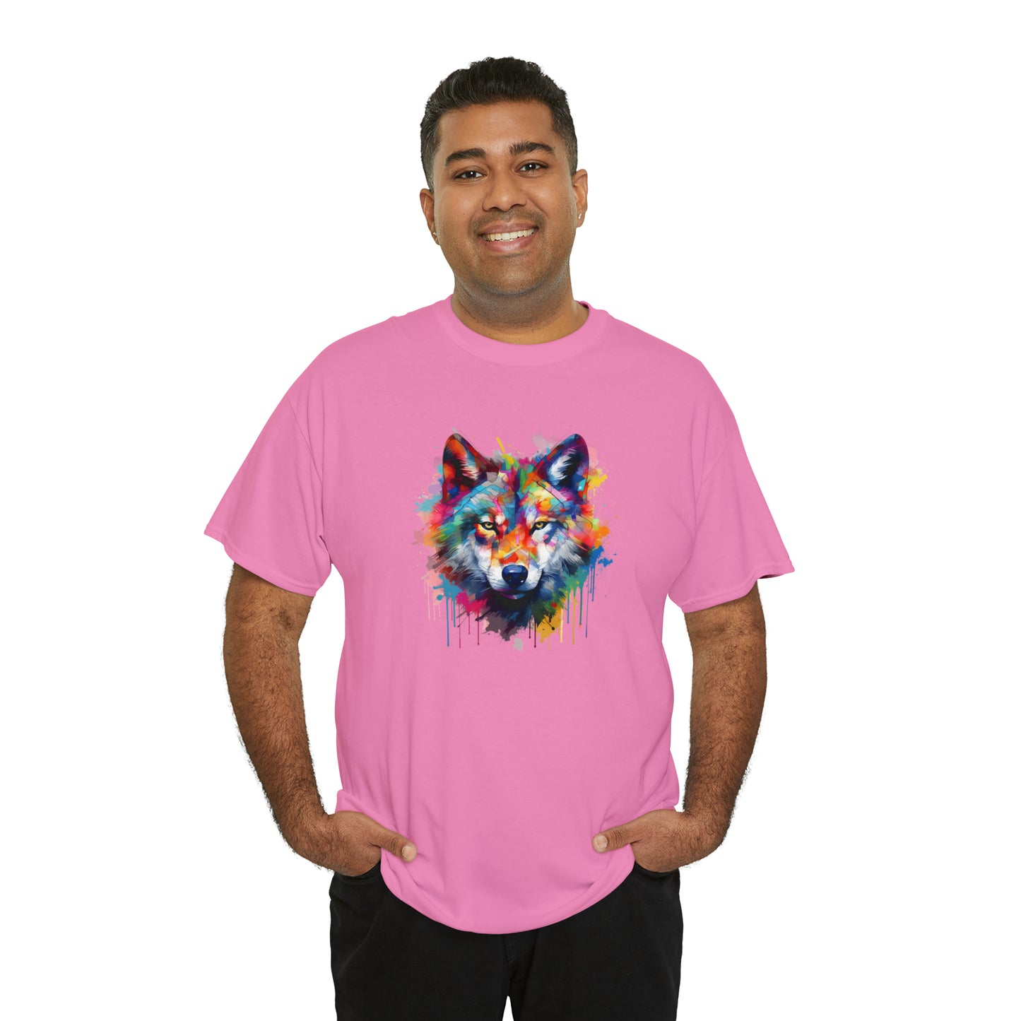 Wolf Abstract Unisex Heavy Cotton Tee