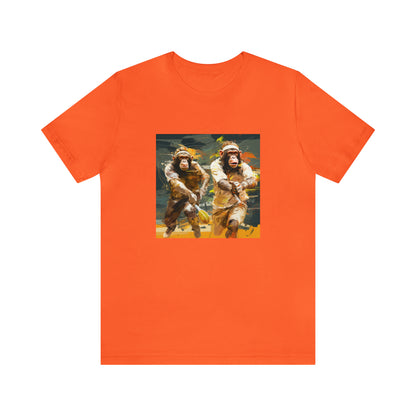 Monkey Tennis Match Unisex Jersey Short Sleeve Tee