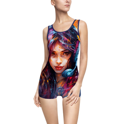 Gamer Girl Vintage Swimsuit