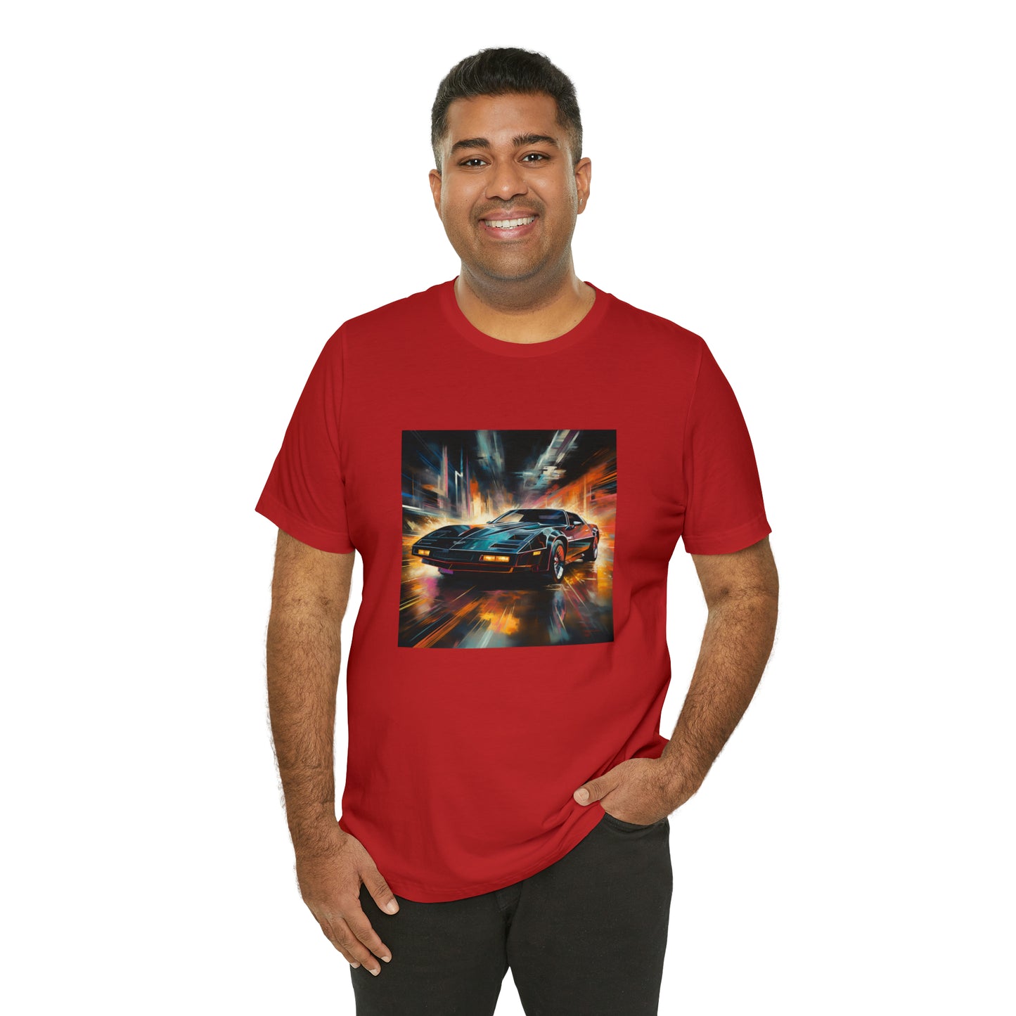 Knight Rider Abstract Unisex Jersey Short Sleeve Tee