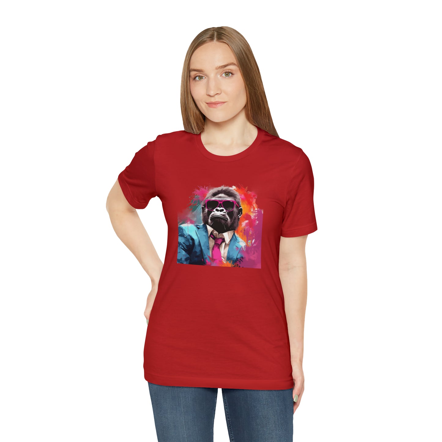 Miami Vice Gorilla - Unisex Jersey Short Sleeve Tee