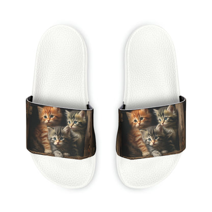 Women's PU Slide Sandals - Kittens