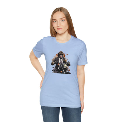 Monkey in Suit: The Gun-Toting Biker Tee